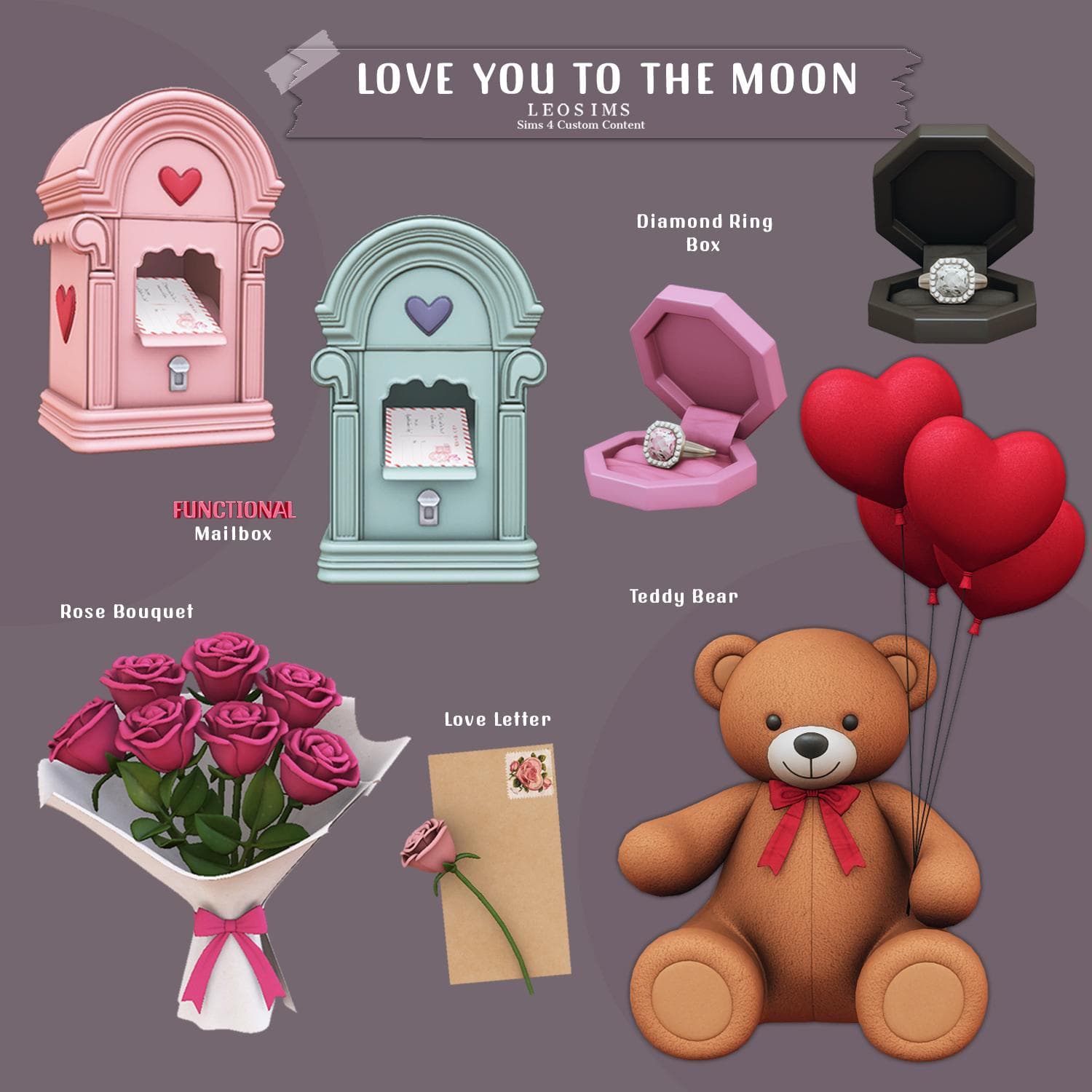 Романтический набор Love you to the moon